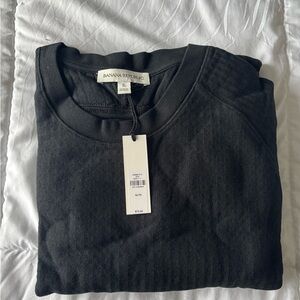 Banana Republic Men's Black Crewneck Sweater